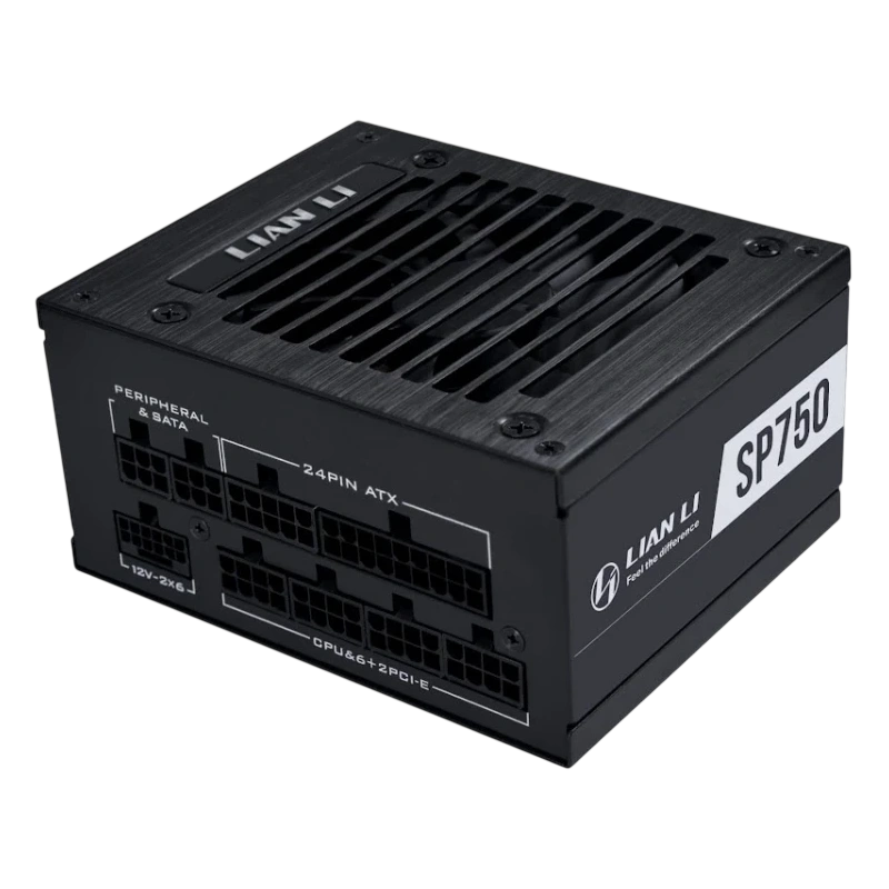 Блок питания Lian Li 750W SP750 V2 Black (G9P.SP0750G.B000.RU) 16 Pin (PCIe 5.1 Connector Cable Details) документация, кабельные стяжки, комплект кабелей