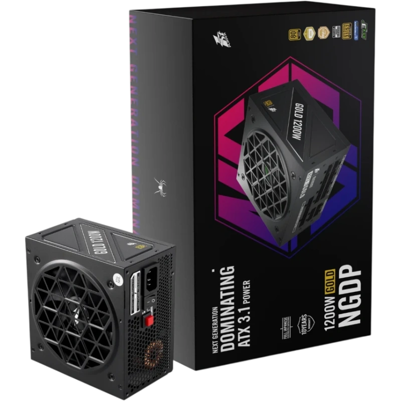 Блок питания 1STPLAYER 1200W NGDP GOLD Black (HA-1200BA4) 16 Pin (PCIe 5.1 Connector Cable Details)