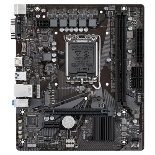 Материнская плата Gigabyte H610M H V2 документация, задняя планка