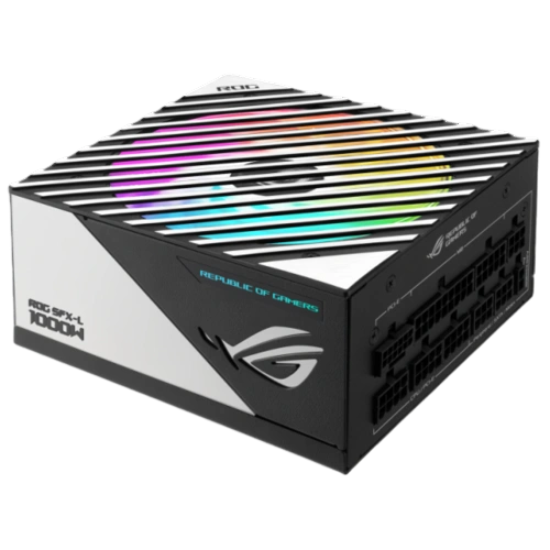 Блок питания ASUS 1000W ROG-LOKI-1000P-SFX-LGAMING (90YE00N1-B0NA00) адаптер SFX-ATX, документация, кабель синхронизации RGB-подсветки, комплект кабелей
