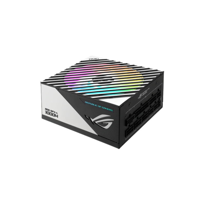 Блок питания ASUS 1000W ROG-LOKI-1000P-SFX-LGAMING (90YE00N1-B0NA00) адаптер SFX-ATX, документация, кабель синхронизации RGB-подсветки, комплект кабелей