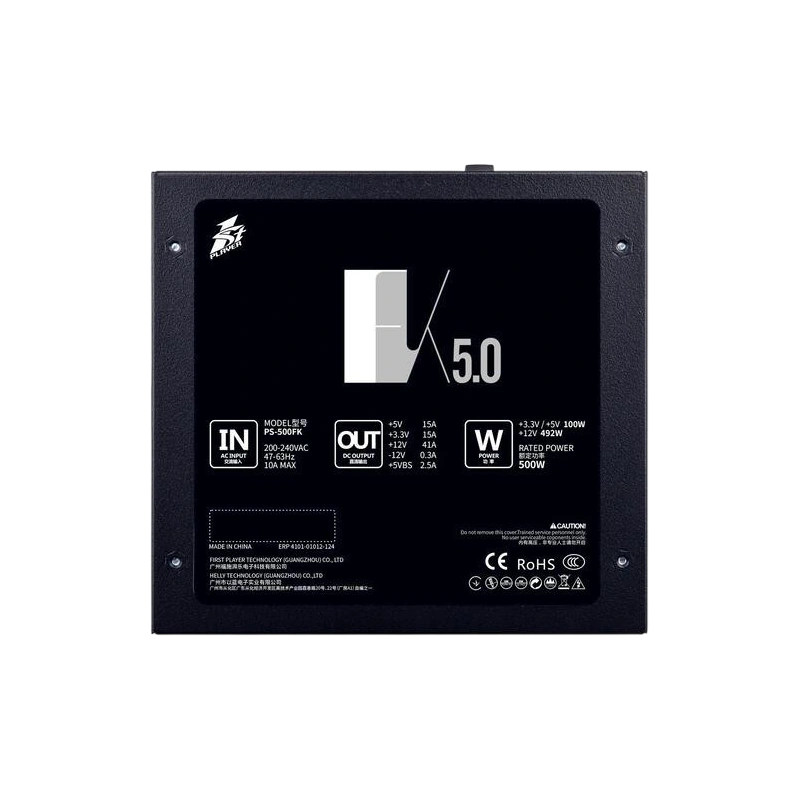 Блок питания 1STPLAYER 500W FK Black (PS-500FK)