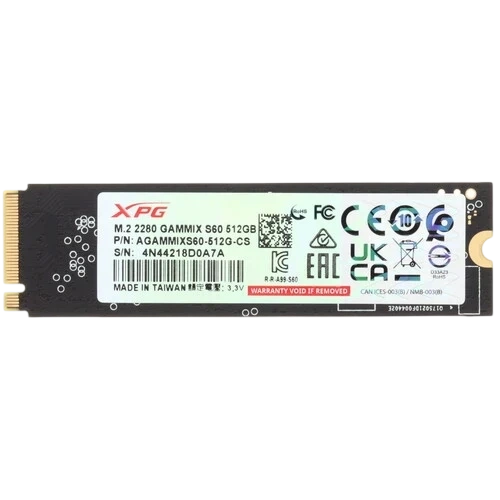 Твердотельный накопитель ADATA XPG 512 Gb AGAMMIX S60 (AGAMMIXS60-512G-CS)