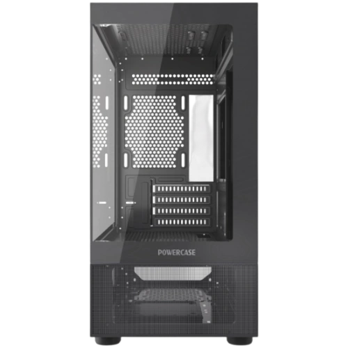 Компьютерный корпус Powercase Vision Micro M2 TG Black (CVMBM2-L0)