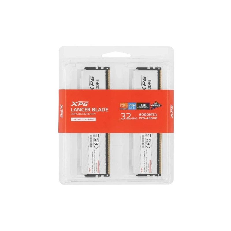 Оперативная память 64 Gb 6000 MHz ADATA XPG LANCER Blade White RGB (AX5U6000C3032G-DTLABRWH)