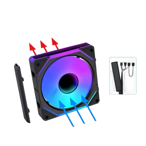 Вентилятор для корпуса UNI FAN SL ARGB Black V1