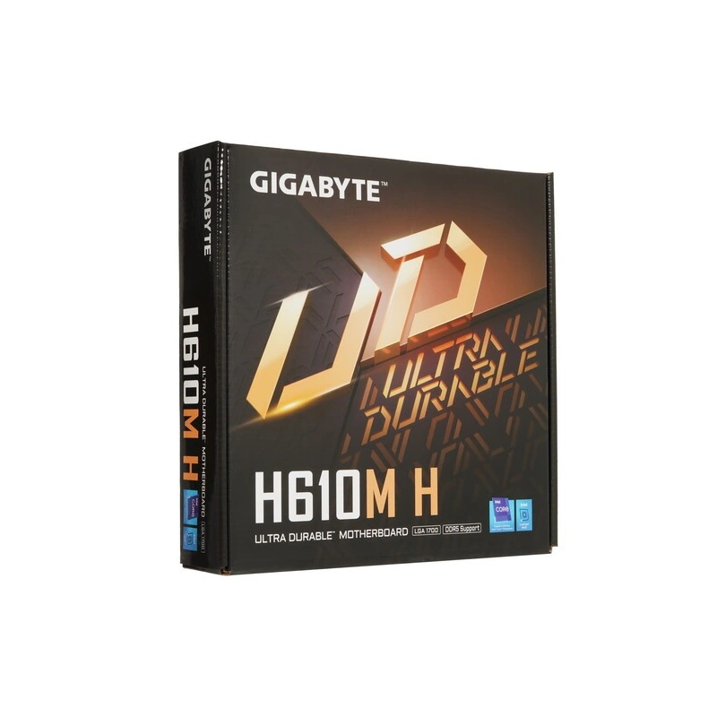 Материнская плата Gigabyte H610M H 2 x кабель SATA, документация, задняя планка
