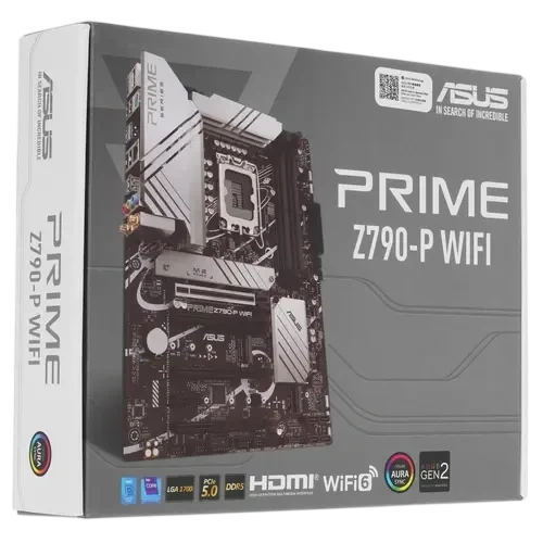Материнская плата ASUS PRIME Z790-P WIFI (90MB1CJ0-M0EAY0) 2 x кабель SATA, антенна Wi-Fi, документация, задняя планка