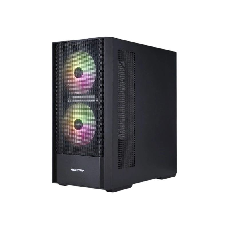 Компьютерный корпус 1STPLAYER AU7 ARGB Black (AU7-BK-2FA7-14-2FA7R-1FA7)