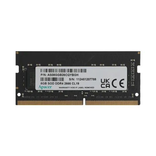 Оперативная память 8 Gb 2666 MHz Apacer SO-DIMM ES.08G2V.GNH (AS08GGB26CQYBGH)