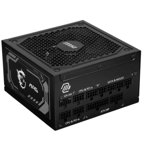 Блок питания MSI 1000W MAG A1000GL PCIE5 (306-7ZP9B11-CE0) 16 Pin (PCIe 5.0 Connector Cable Details) документация, комплект кабелей