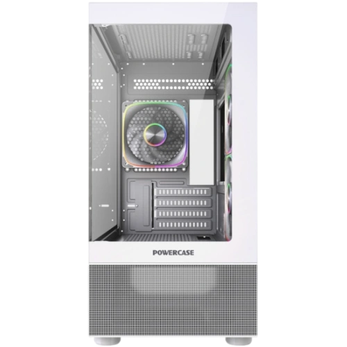 Компьютерный корпус Powercase Vision Micro M2 TG ARGB White (CVMWM2-A3)