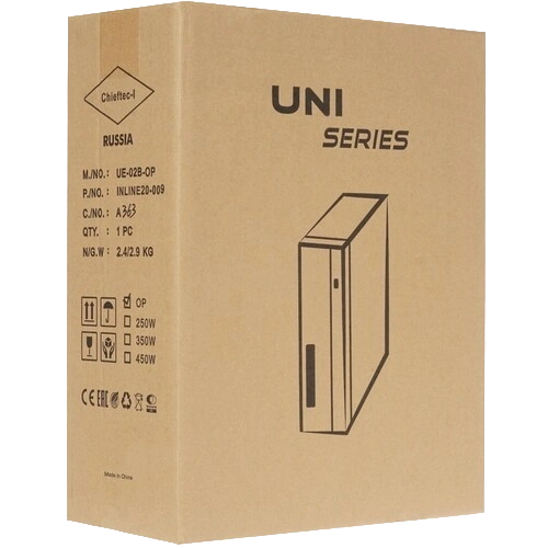 Компьютерный корпус Chieftec UNI Black (UE-02B-OP) документация