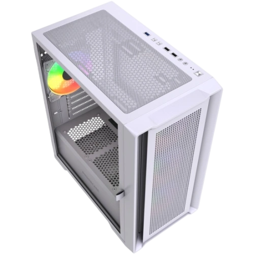 Компьютерный корпус Powercase ALISIO Micro X4W V2 LE ARGB White (CAMCXW-A4-LE)