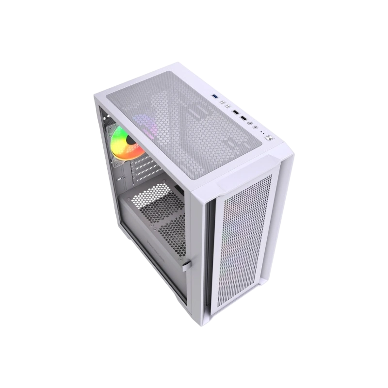 Компьютерный корпус Powercase ALISIO Micro X4W V2 LE ARGB White (CAMCXW-A4-LE)