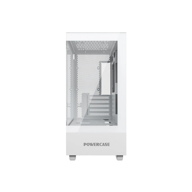 Компьютерный корпус Powercase VISION Micro M TG White (CVMMW-L0)