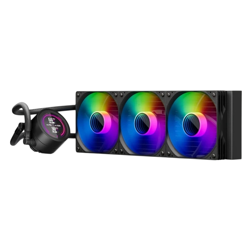 Система жидкостного охлаждения для процессора 1STPLAYER TS4 360 Display ARGB Black (TS4-360-BK)