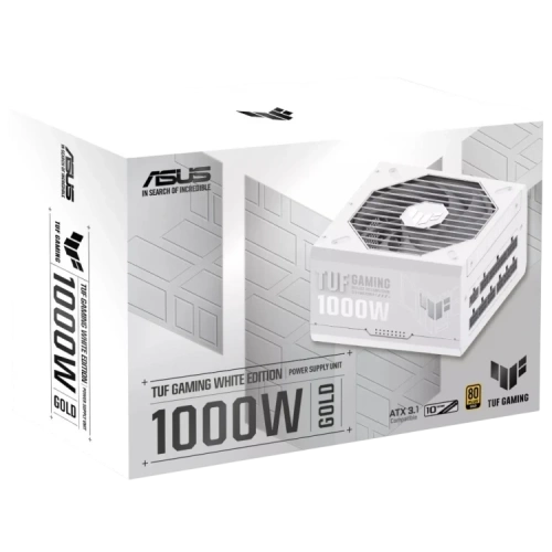 Блок питания ASUS 1000W TUF-GAMING-1000G-WHITE (90YE00S5-B0NA00) документация, комплект кабелей