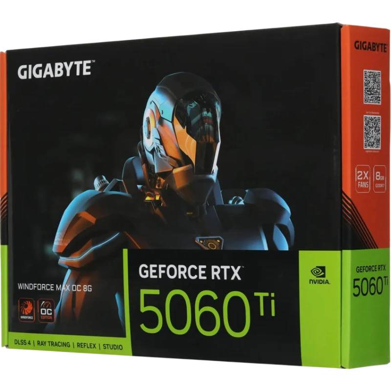 Видеокарта Gigabyte (GV-N506TWF2MAX OC-8GD) GeForce RTX 5060 Ti 8GB WINDFORCE MAX OC
