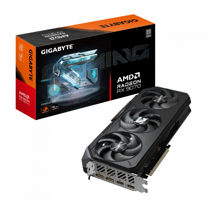 Видеокарта Gigabyte (GV-R9070GAMING-16GD) Radeon RX 9070 16GB GAMING