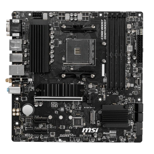 Материнская плата MSI B550M PRO-VDH WIFI 2 x кабель SATA, антенна Wi-Fi, диск с ПО, документация