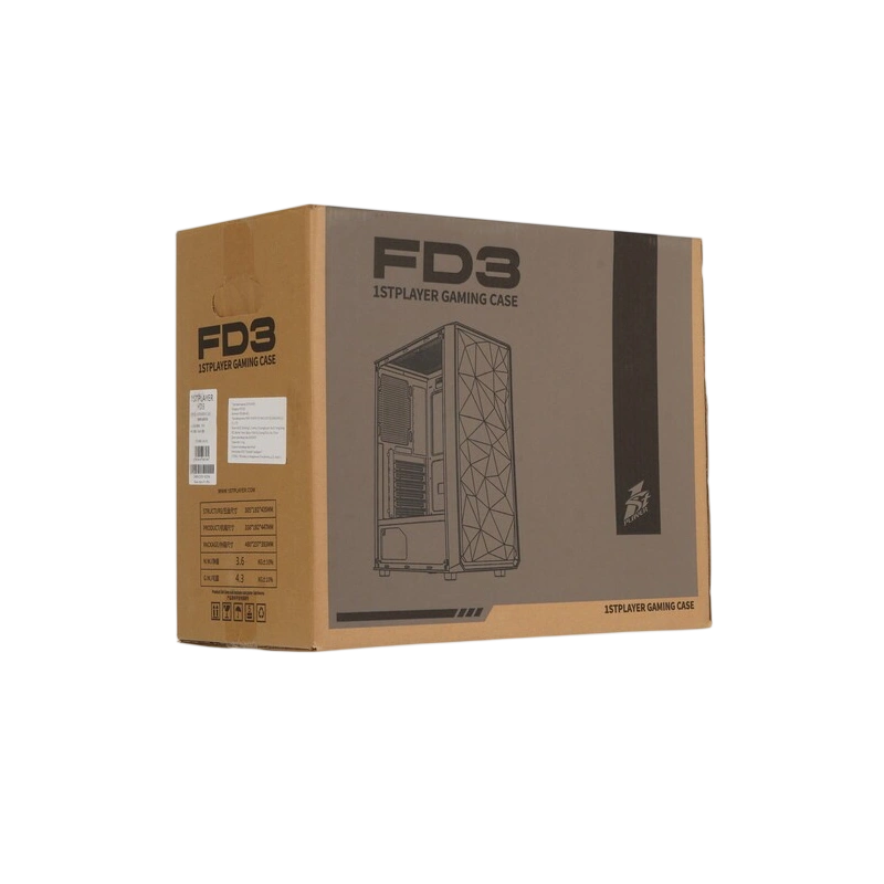 Компьютерный корпус 1STPLAYER FD3 FRGB Black (FD3-BK-4F1) документация