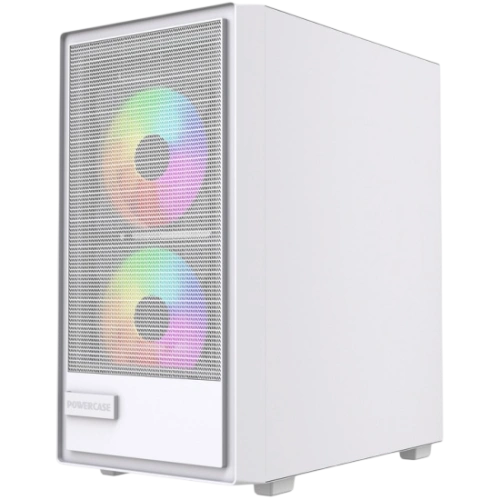 Компьютерный корпус Powercase Mistral SM02 TG ARGB White (CMMSM02W-A3)