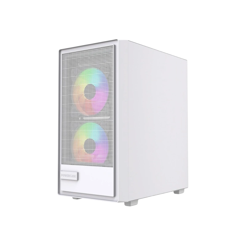 Компьютерный корпус Powercase Mistral SM02 TG ARGB White (CMMSM02W-A3)