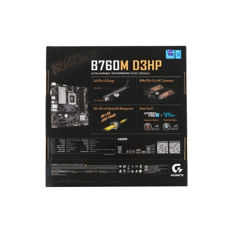 Материнская плата Gigabyte B760M D3HP