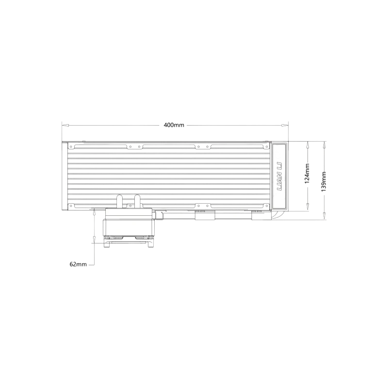Система жидкостного охлаждения для процессора Lian Li HydroShift II LCD-S 360CL LCD ARGB White (GHS2LCDS36CW) (G89.GHS2LCDS36CW.R0)