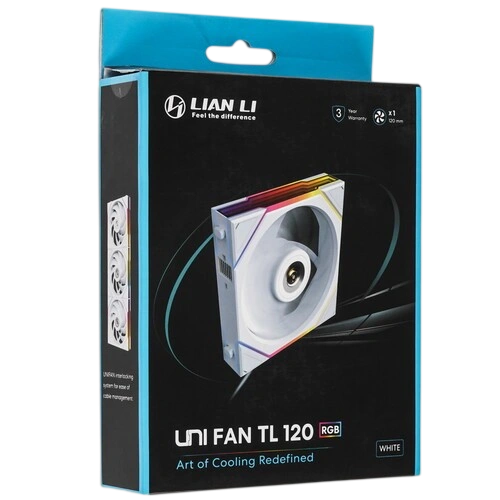 Вентилятор для корпуса Lian Li UNI FAN TL LED 120 ARGB White (G99.12TL1W.R0) кабель контроллера 7 pin, комплект крепежа