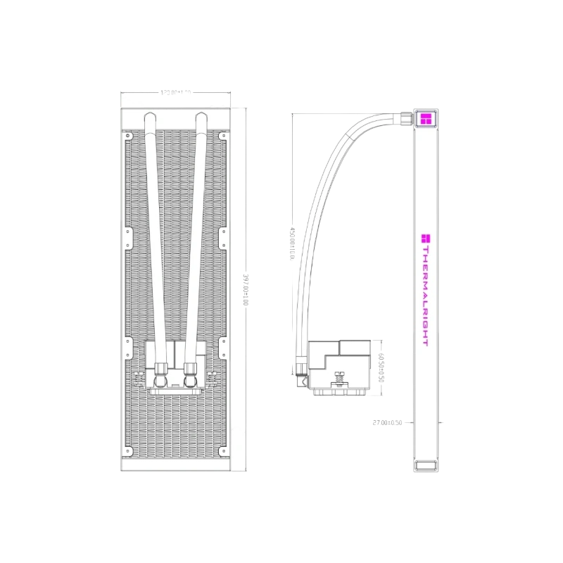 Система жидкостного охлаждения для процессора Thermalright Core Matrix 360 ARGB V3 White (TRCM360AWV3)