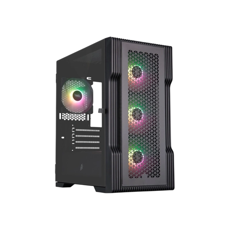 Компьютерный корпус 1STPLAYER TRILOBITE T3 ARGB Black (T3-BK-4F7)