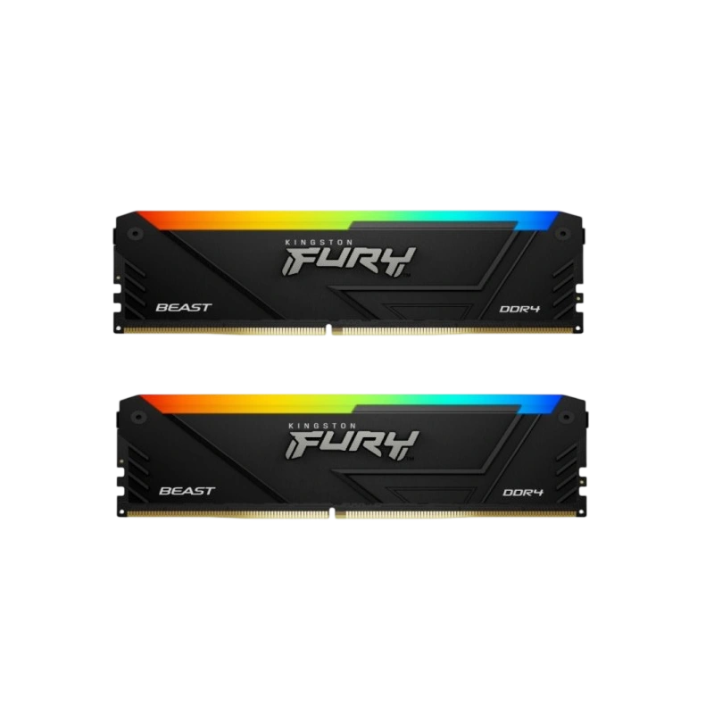 Оперативная память 32 Gb 3200 MHz Kingston FURY Beast RGB Black (KF432C16BB2AK2/32)