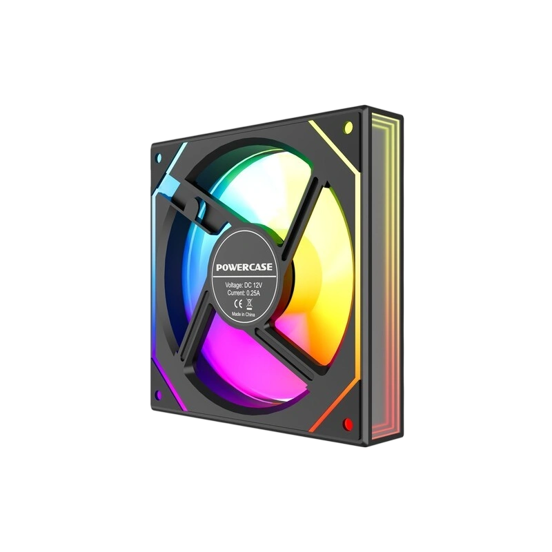 Вентилятор для корпуса Powercase (M52-12 ARGB) Black комплект крепежа