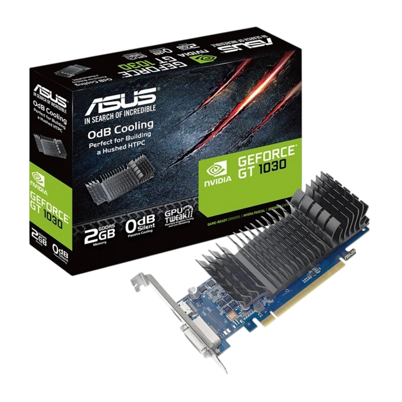 Видеокарта ASUS (GT1030-SL-2G-BRK) GeForce GT 1030 2GB Silent BRK