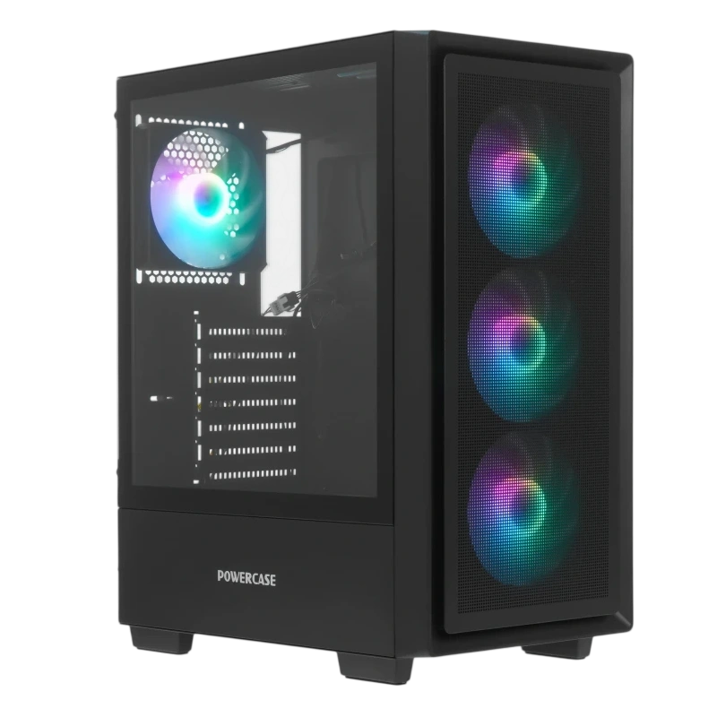 Компьютерный корпус Powercase Mistral AY4B ARGB TG Black (CMAYB-A4)