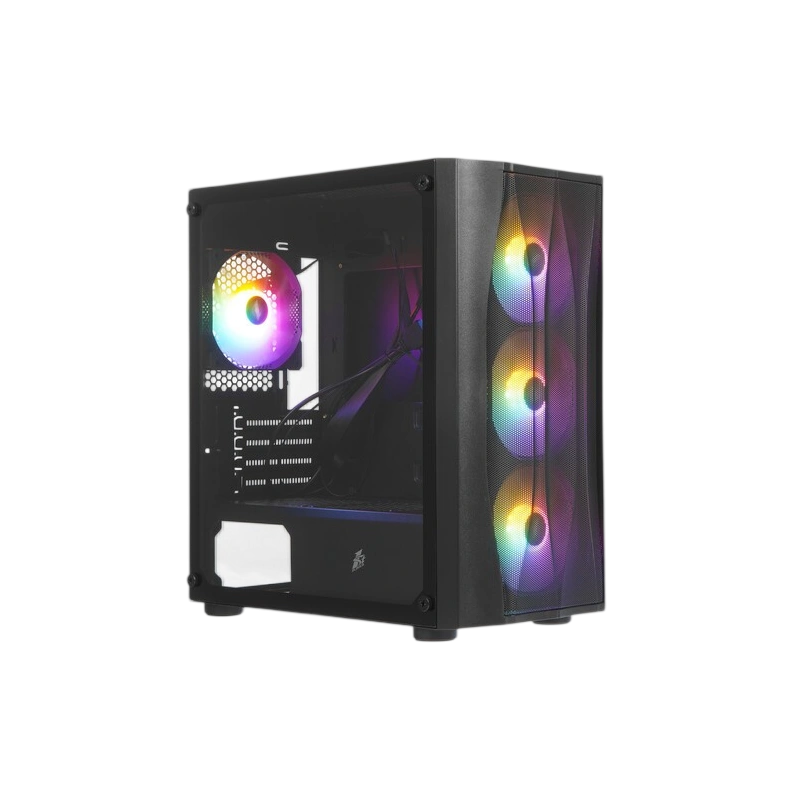 Компьютерный корпус 1STPLAYER FIREBASE X3-M TG LED Black (X3-M-BK-4F1) документация, набор крепежа