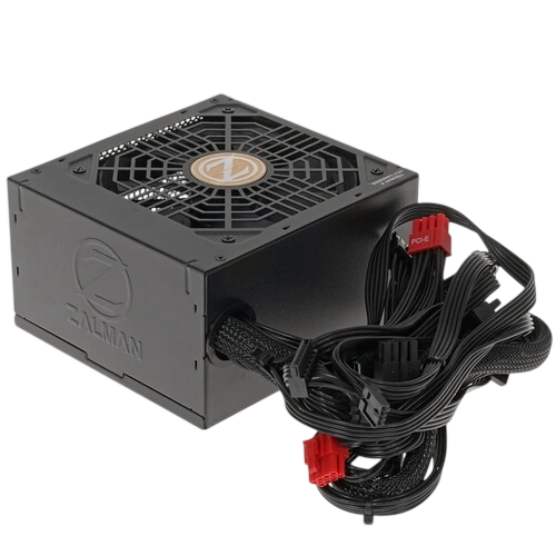 Блок питания Zalman 650W GIGAMAX (ZM650-GVII) документация, кабельные стяжки, комплект крепежа