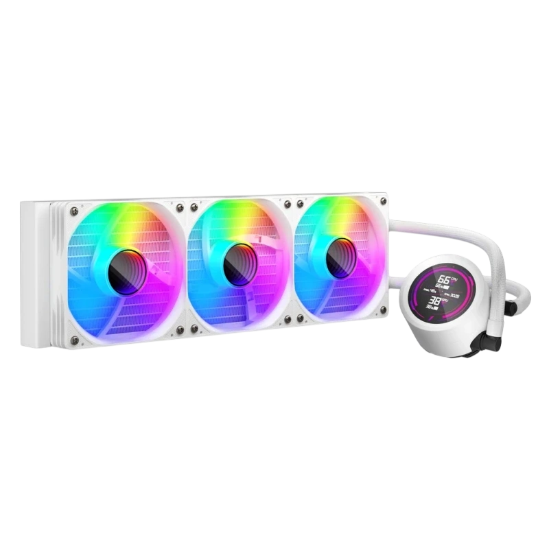 Система жидкостного охлаждения для процессора 1STPLAYER TS4 360 White (TS4-360-WH)