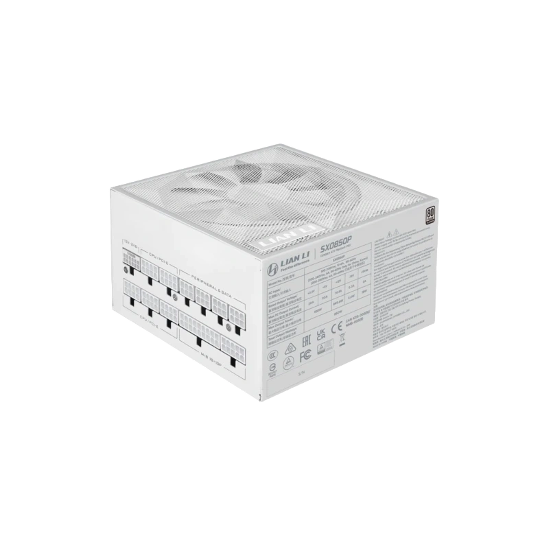 Блок питания Lian Li 850W SX0850P White (G9P.SX0850P.W000.RU) 16 Pin (PCIe 5.1 Connector Cable Details)