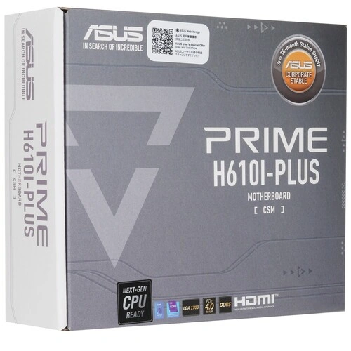 Материнская плата ASUS PRIME H610I-PLUS-CSM (90MB1GB0-M0EAYC)