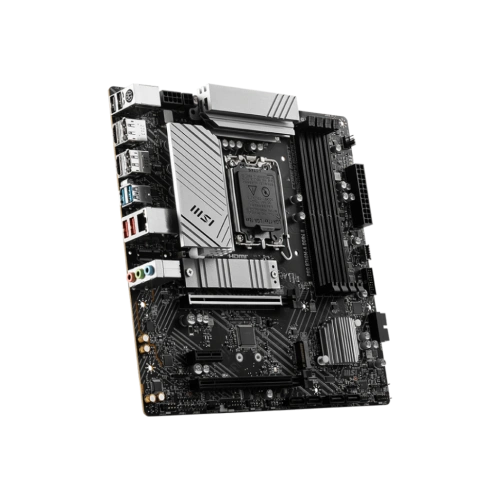Материнская плата MSI PRO B760M-A DDR4 II документация, задняя планка, кабель SATA, крепеж для разъема M.2