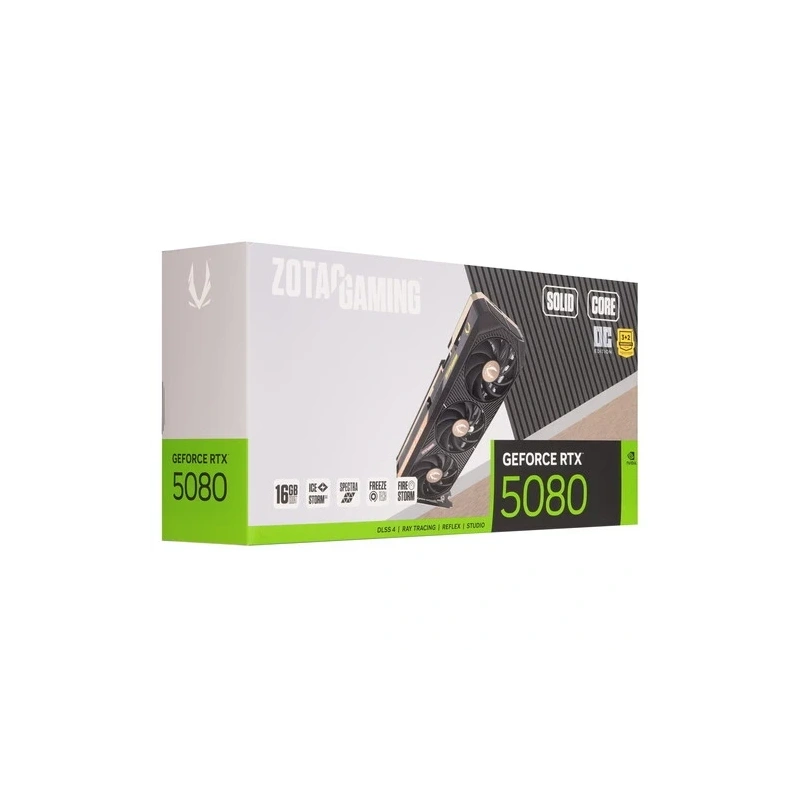 Видеокарта ZOTAC (ZT-B50800J2-10P) GeForce RTX 5080 16GB SOLID CORE OC