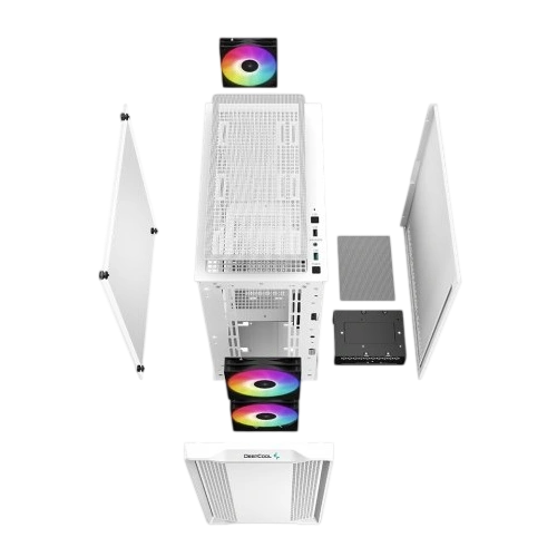 Компьютерный корпус Deepcool CC360 WH TG ARGB White