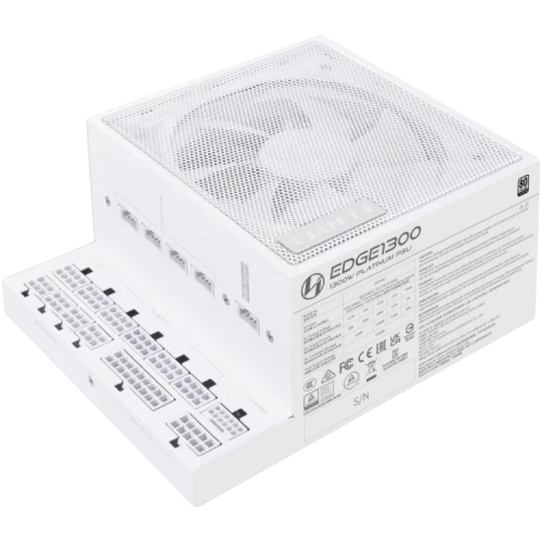 Блок питания Lian Li 1300W EG1300 White (G9P.EG1300.WE00.RU) 16 Pin (PCIe 5.1 Connector Cable Details) документация, комплект кабелей