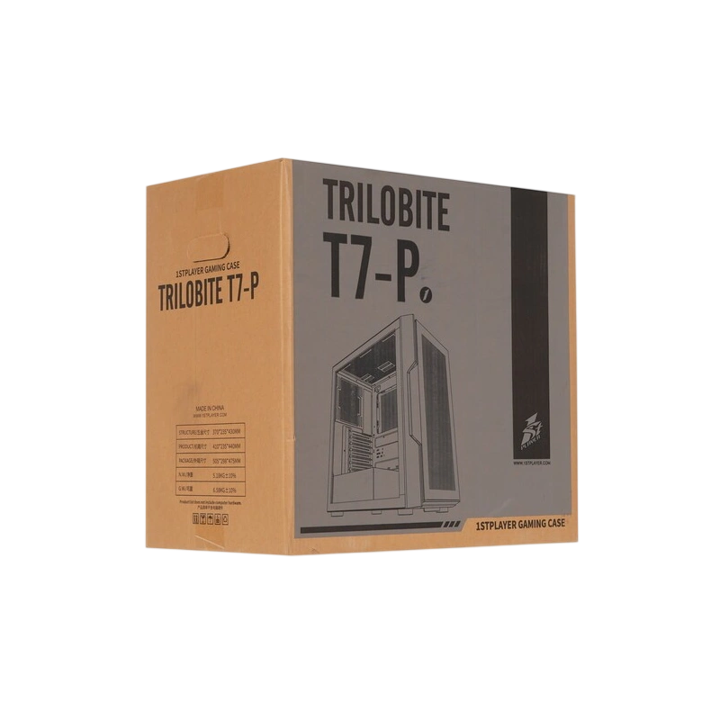 Компьютерный корпус 1STPLAYER TRILOBITE T7-P FRGB Black (T7-P-BK-4F1)