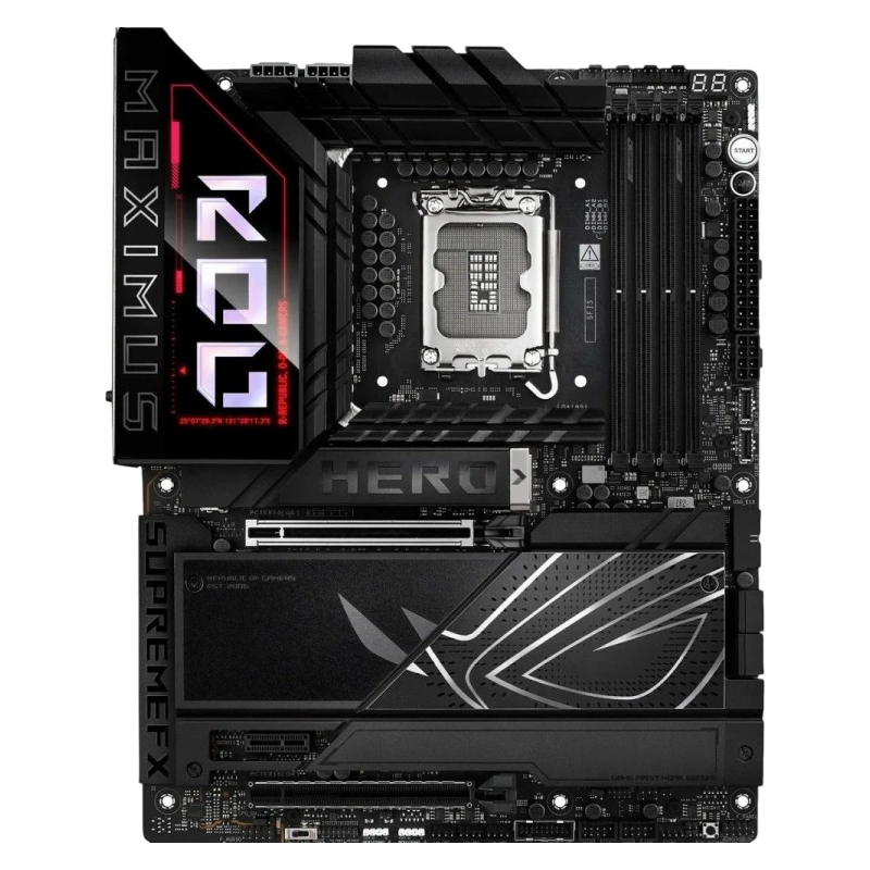 Материнская плата ASUS ROG MAXIMUS Z890 HERO (90MB1ID0-M0EAY0) 4 x кабель SATA, Q-коннектор, антенна WiFi, документация, комплект наклеек, крепеж для разъема M.2, открывалка для бутылок, флешка с ПОещё