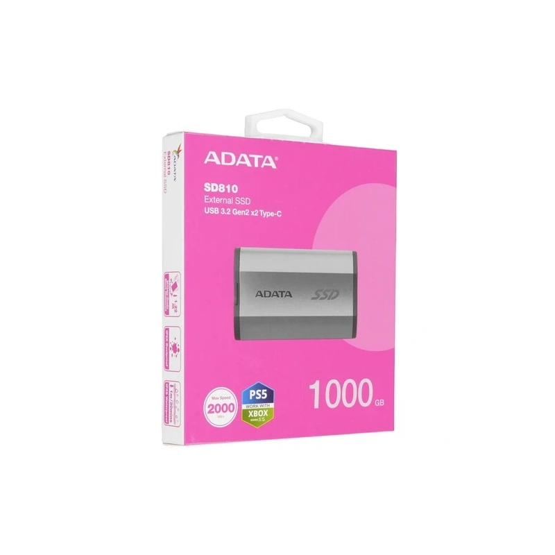 Внешний SSD ADATA XPG 1000 Gb USB 3.2 EXT (SD810-1000G-CSG) BOX