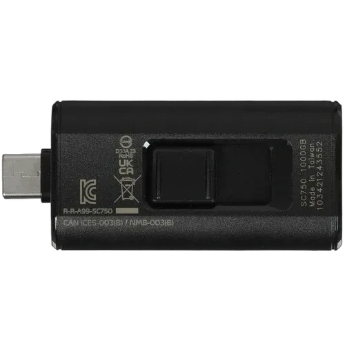 Внешний SSD ADATA XPG 1000 Gb USB 3.2 (SC750-1000G-CCBK)